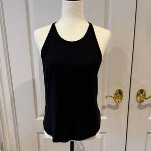 Free People Movement Black Cut-Out Back Tank